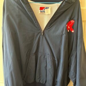 Kids Navy Jacket with Red Accent